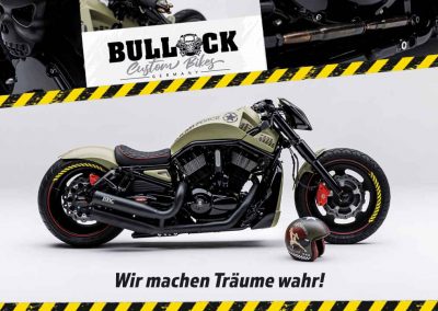 Bullock custom bikes Harley Werkstatt