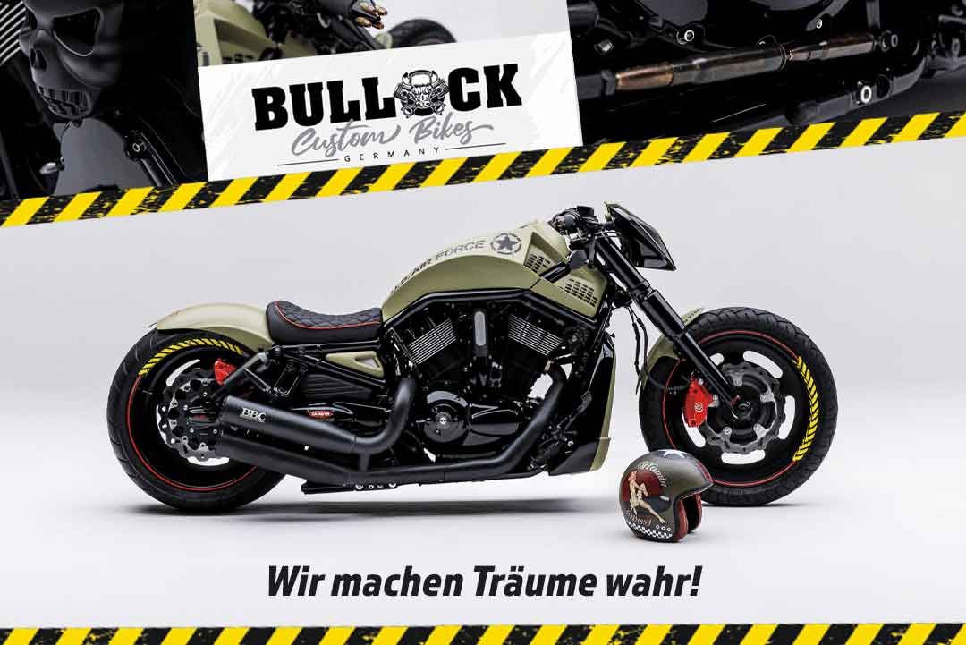 Bullock custom bikes Harley Werkstatt